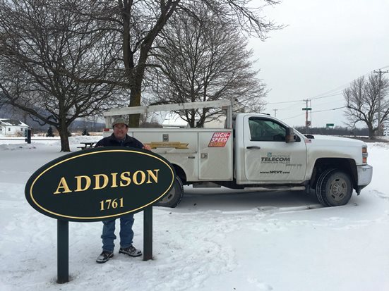 Addison Town Sign