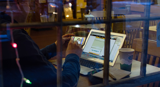 Wi-fi in cafe